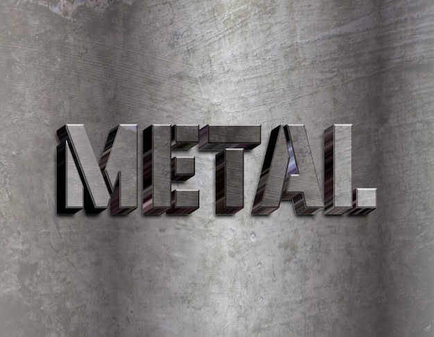 Metall-texteffekt