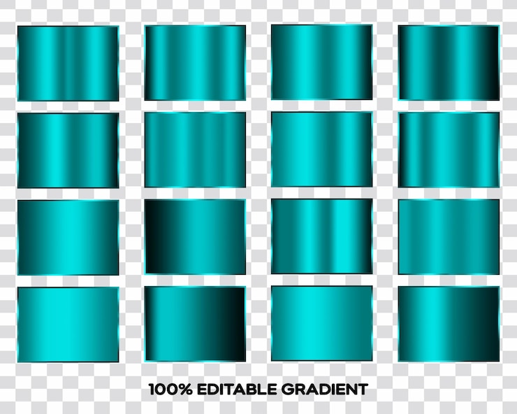 PSD metallic light blue gradient background texture set navy blue gradient psd