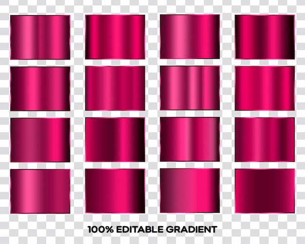 Metallic pink gradient background texture set pink gradient psd