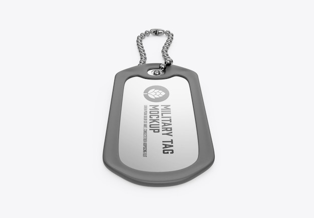 PSD metallic-tag-mockup 3d-rendering