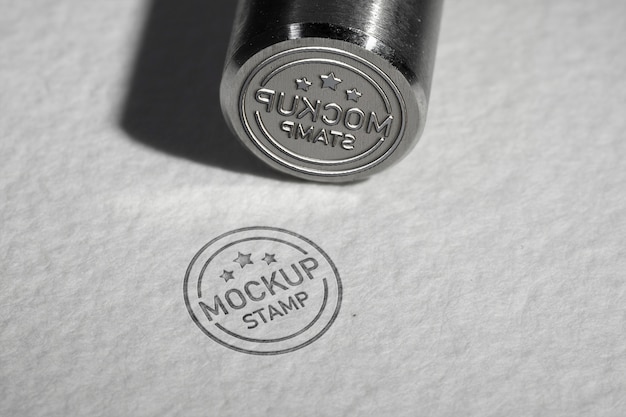 PSD metallstempel-mockup-design