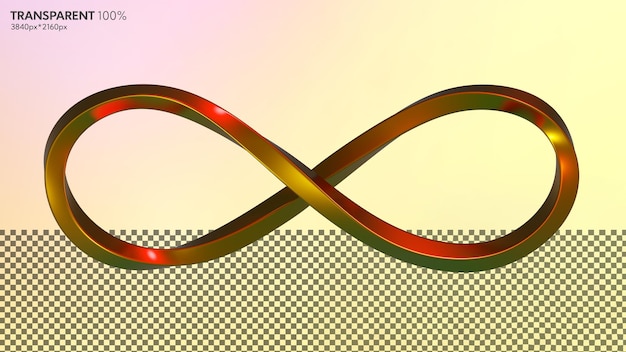 Métavers doré 3D infini