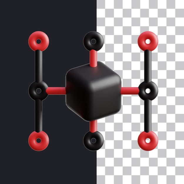 PSD métaverse de réseau d'icônes 3d