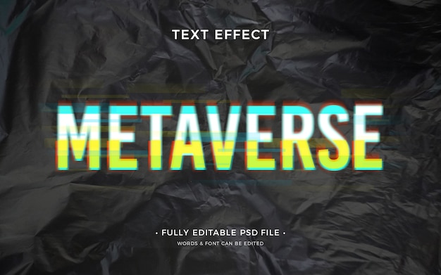 Metaverse-texteffekt