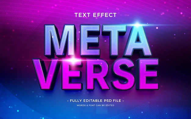 Metaverse-Texteffekt