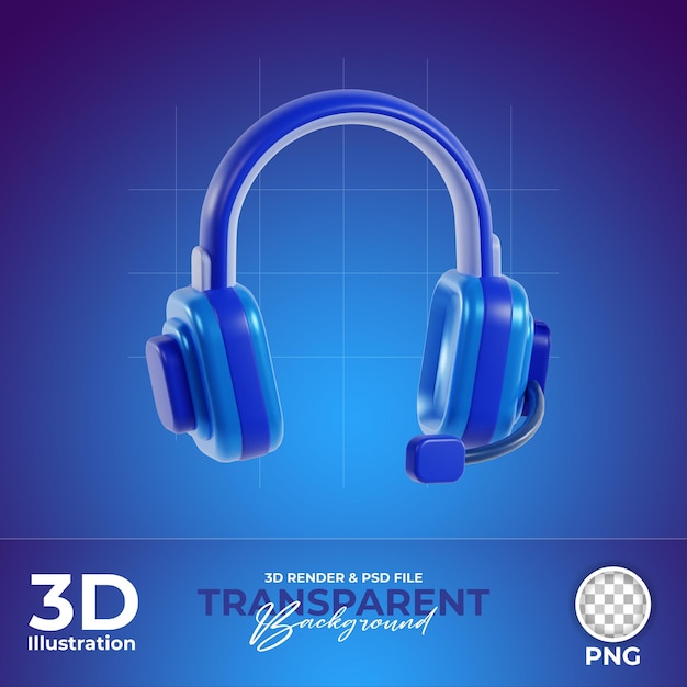Metaverso de realidad virtual Ilustración 3d sobre un fondo transparente