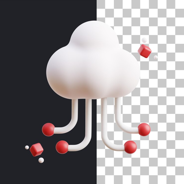 PSD metaverso de tecnología de nube 3d