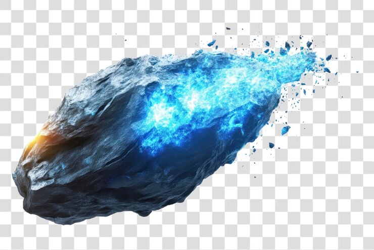 PSD meteorite con accessori di fuoco blu accessori di pietra preziosa