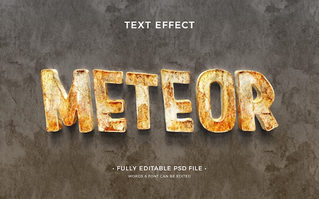 PSD meteortexteffekt