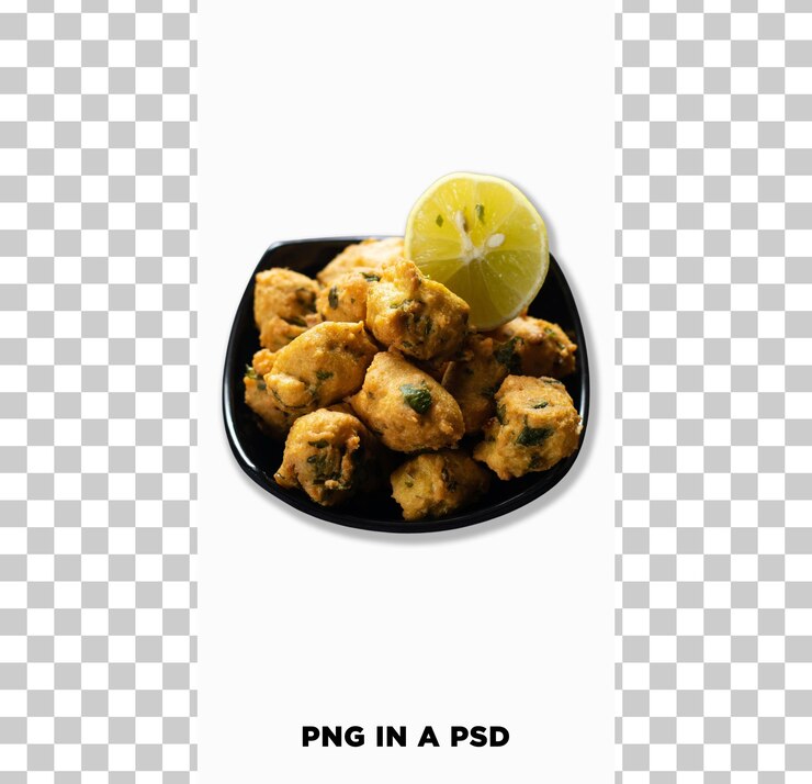 PSD methi fenugreek vada png en un psd (en inglés)