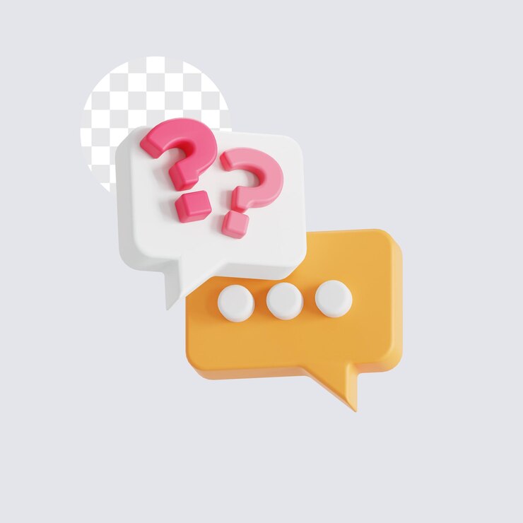 PSD método de encuesta de entrevista icono 3d