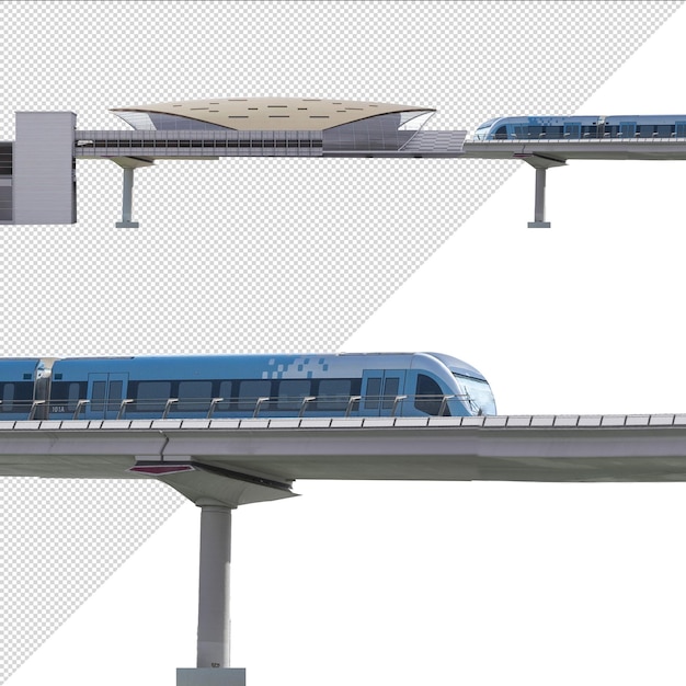 Le métro de Dubaï isolé