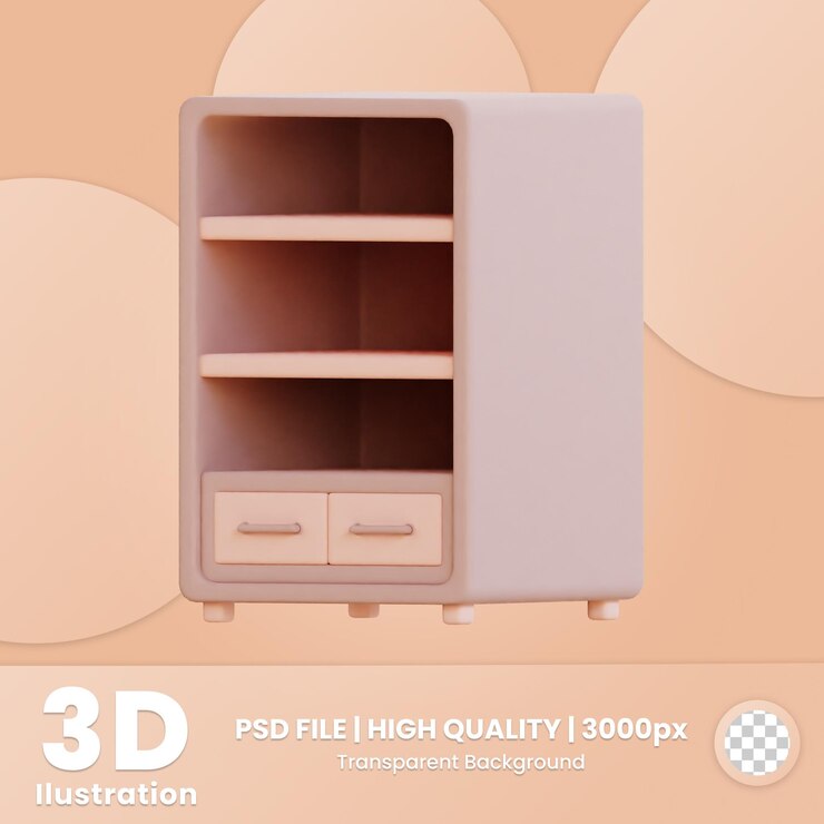 PSD meubles à icônes 3d