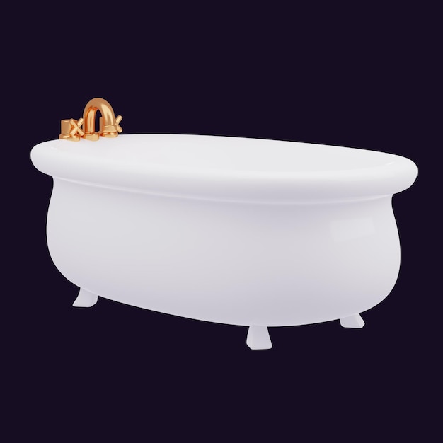 Les Meubles De Salle De Bain 3d Violets Sont Mignons.