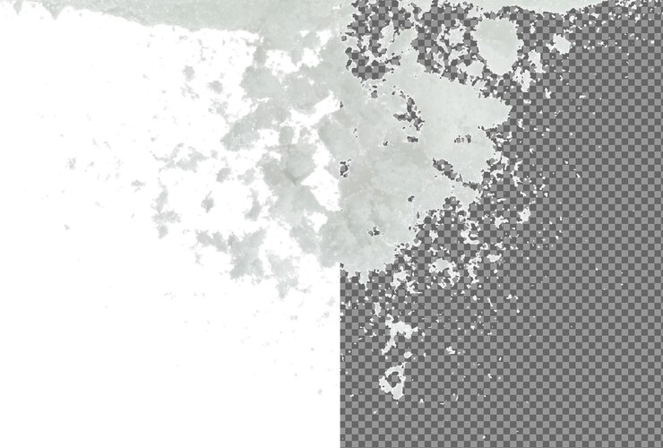 PSD mezcla de sal volando explosión gran grandes sales blancas flor explotan abstracto nube volar sal roca salpicaduras en el aire condimento elemento de diseño fondo blanco aislado movimiento de congelación de alta velocidad