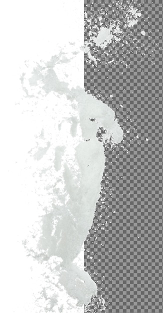 Mezcla de sal volando explosión gran grandes sales blancas flor explotan abstracto nube volar sal roca salpicaduras en el aire condimento elemento de diseño fondo blanco aislado movimiento de congelación de alta velocidad