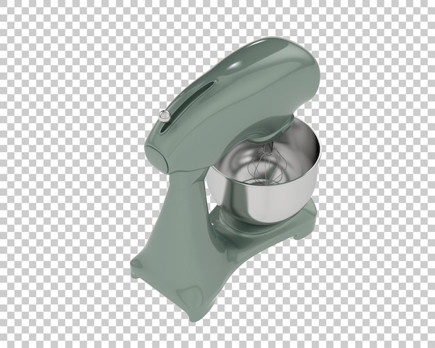 Mezclador de alimentos aislado en el fondo Ilustración de renderización 3D