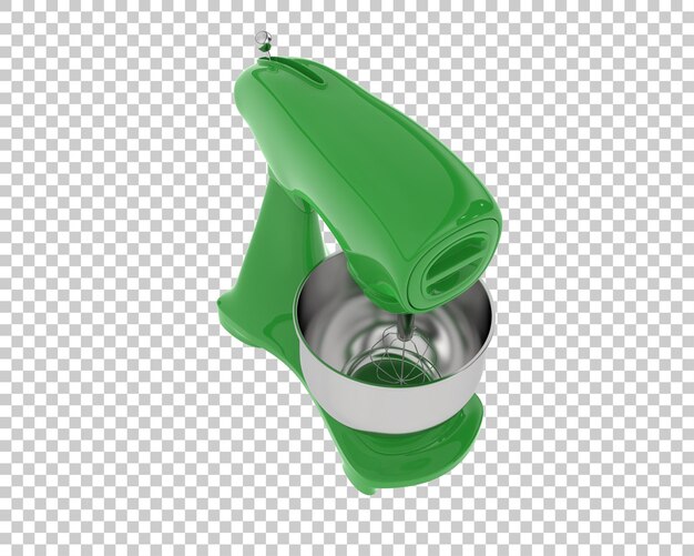 Mezclador de alimentos aislado en el fondo Ilustración de renderización 3D