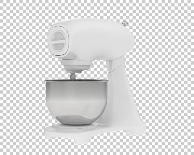 PSD mezclador de alimentos aislado en el fondo ilustración de renderización 3d