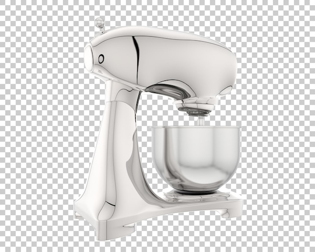 Mezclador de alimentos aislado en el fondo Ilustración de renderización 3D