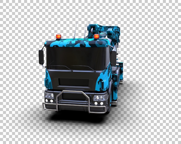 Mezclador de hormigón aislado en el fondo Ilustración de renderización 3D