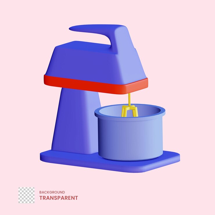 PSD mezclador de ilustración 3d