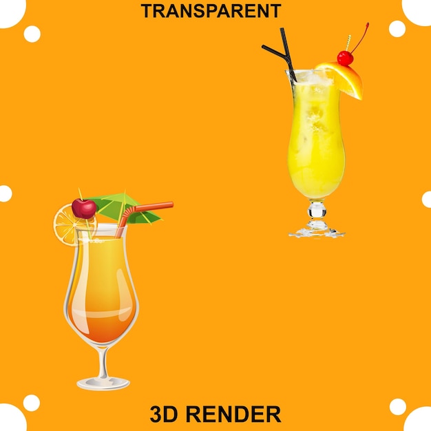 Mezclar jugo de fruta con fondo transparente