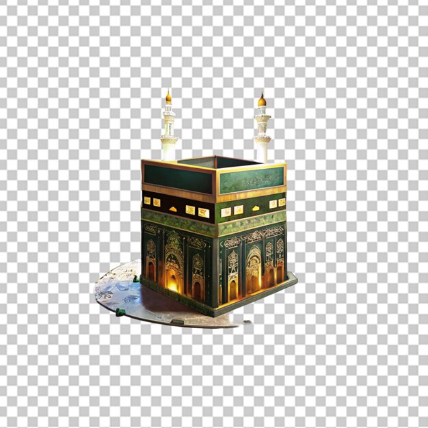 PSD la mezquita de kaaba islámica 3d