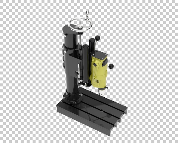 Micro drill isolated on transparent background 3d rendering illustration