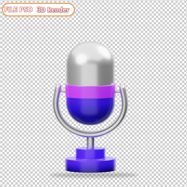 micrófono icono morado
