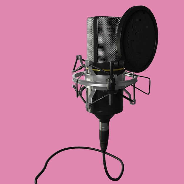 le microphone 3D Rendering