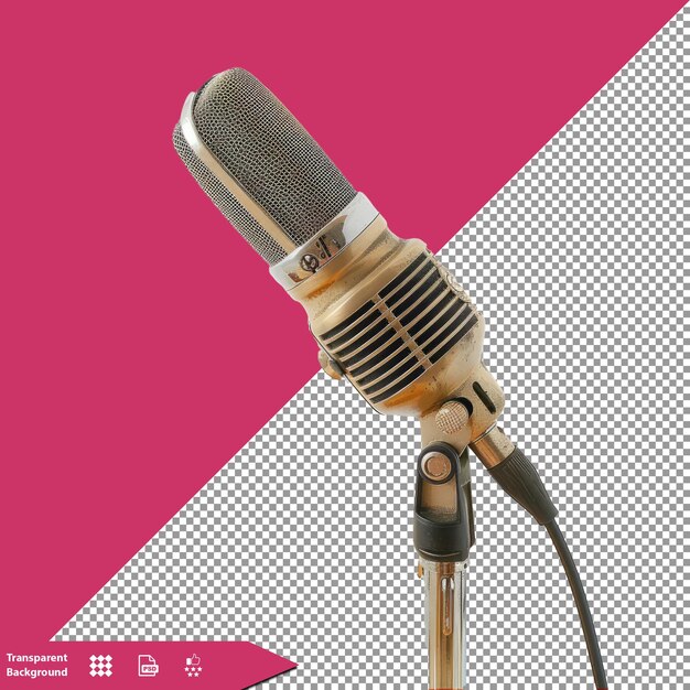 PSD un microphone est indiqué avec le mot s en bas