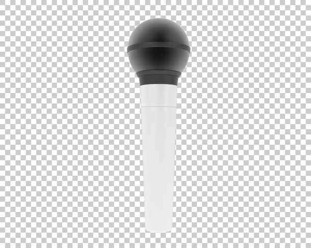 Microphone Sur Fond Transparent Illustration De Rendu 3d