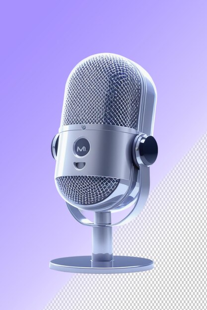 PSD un microphone avec le mot dell sur le dessus