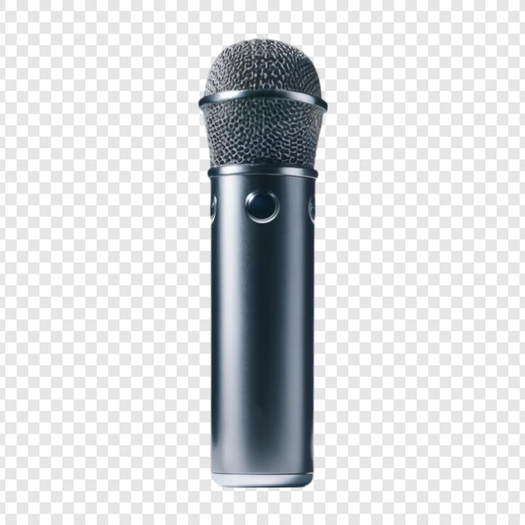 PSD microphone sans fil découpé à l'arrière-plan transparent