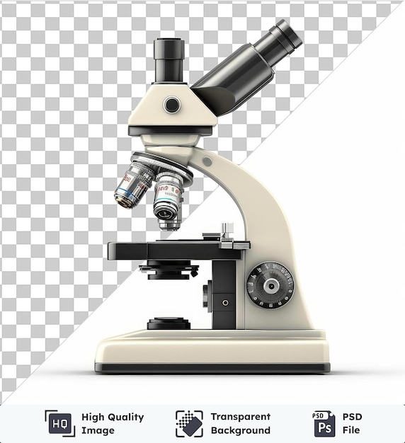 Microscope D'analyste Médico-légale De Haute Qualité, Psd Transparent Et Photographique Réaliste