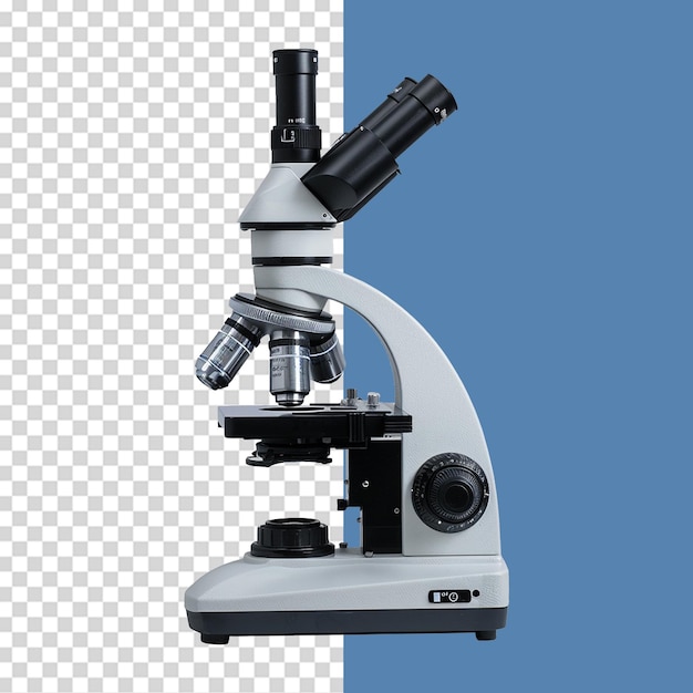 Microscope isolé sur fond transparent png