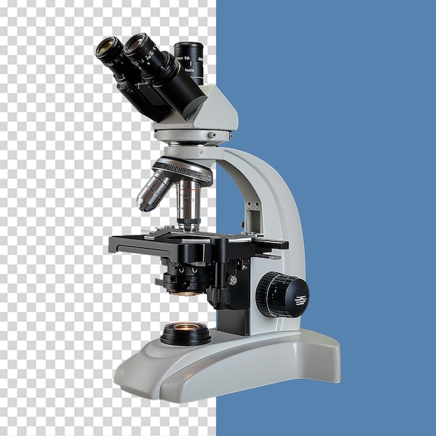 Microscope isolé sur fond transparent png