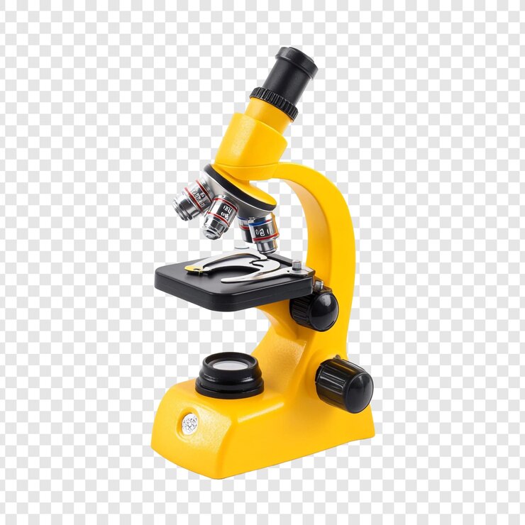 PSD le microscope jaune pour la science
