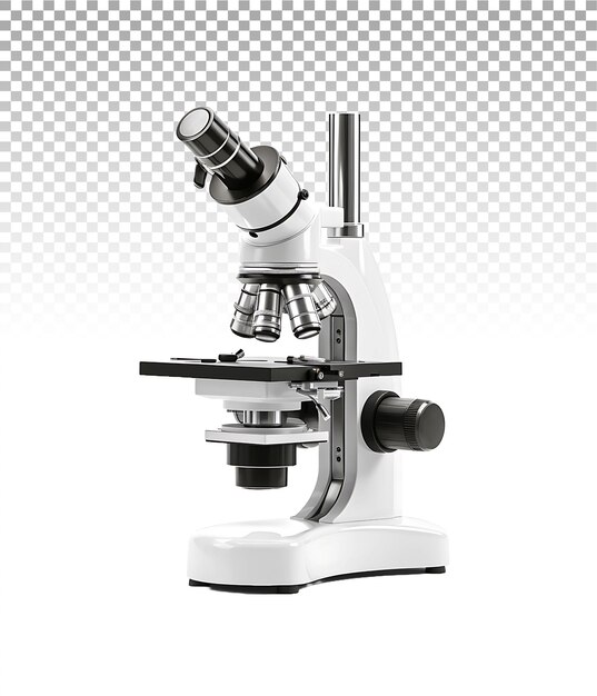 Microscope Vitreux Isolé Permettant Une Vue Claire Dans Les Conceptions Scientifiques