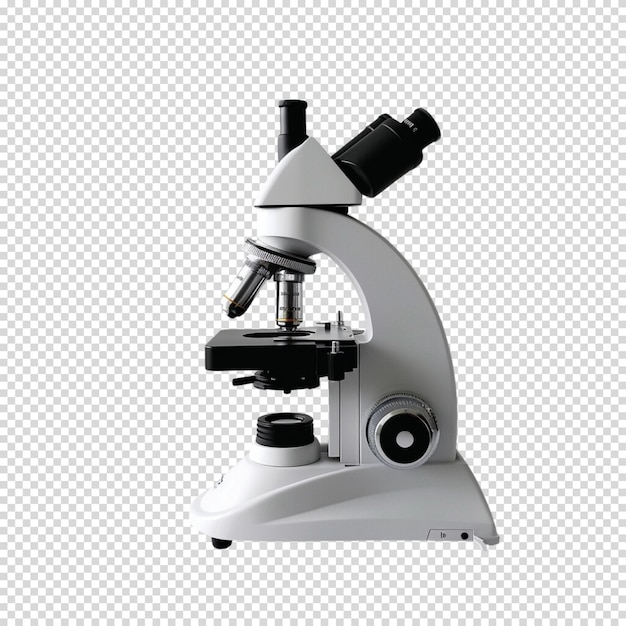 PSD microscopio aislado sobre un fondo transparente