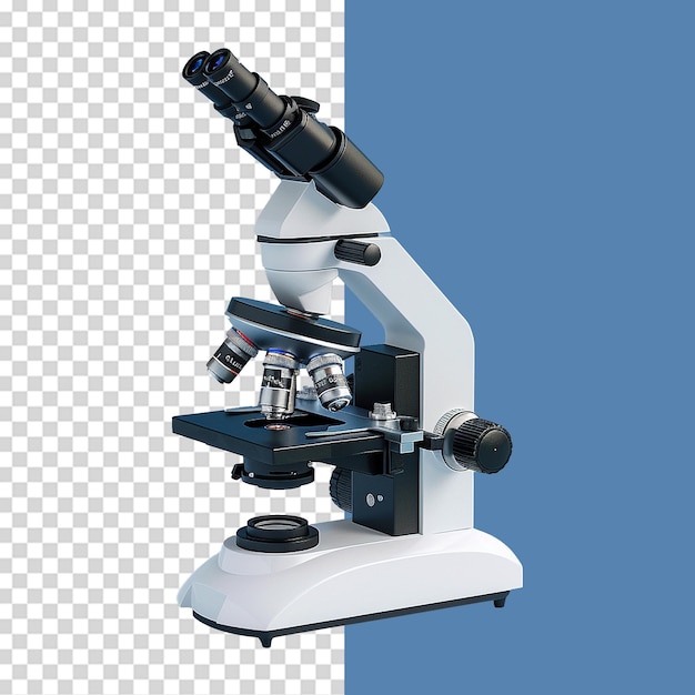 Microscópio isolado em fundo transparente png