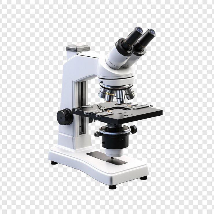 PSD microscopio isolato su sfondo trasparente
