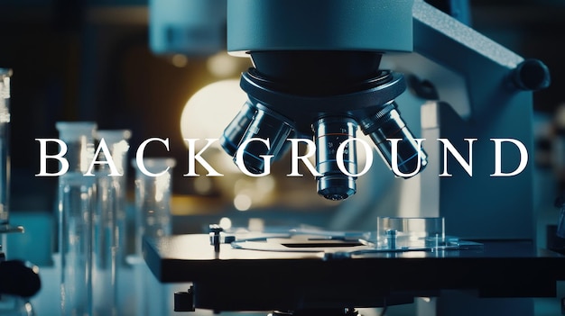 El microscopio en un laboratorio