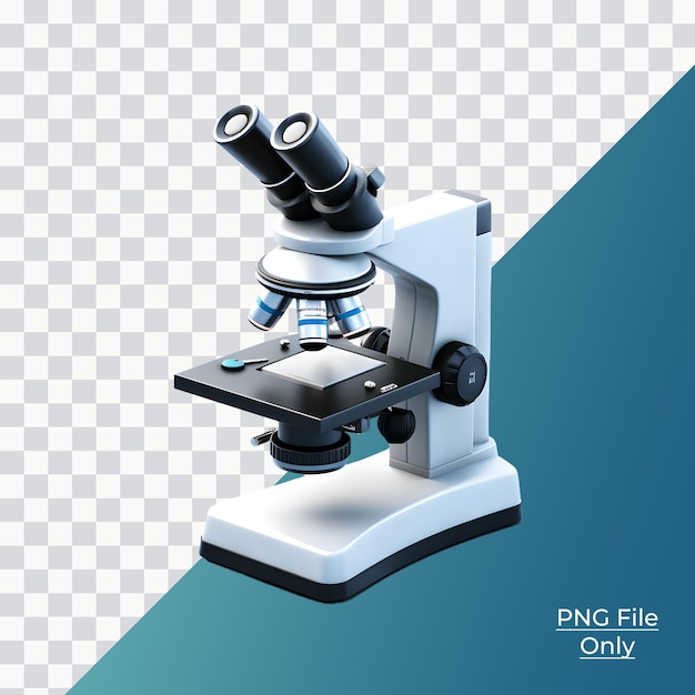 PSD microscópio realista iluminação suave e suave apenas png premium psd