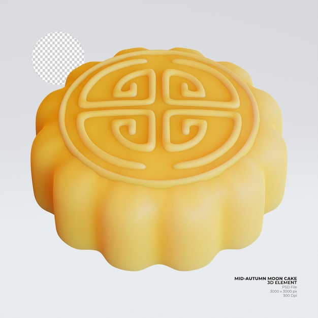 Mid autumn moon cake 3d-element