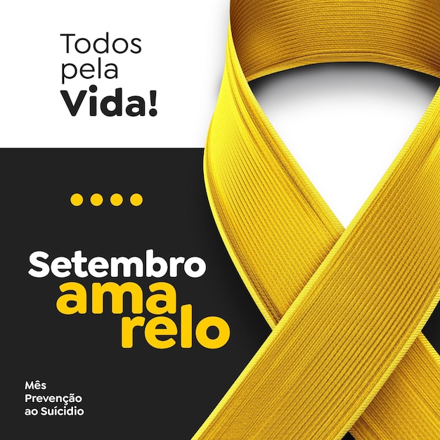 Midia amarelo Setembro luta contra o suicídio