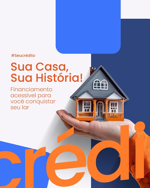 Mídia social para banco Post de mídia social para banco
