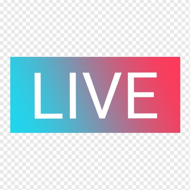 Mídia social tiktok elemento de ícone ao vivo arquivo psd