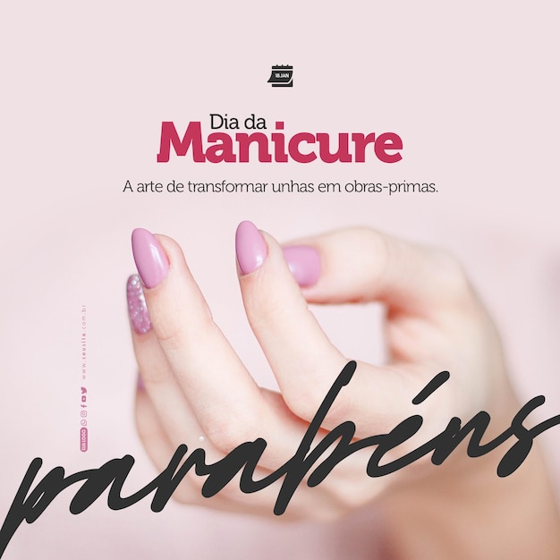 Mídias sociais dia da manicure obrasprimas